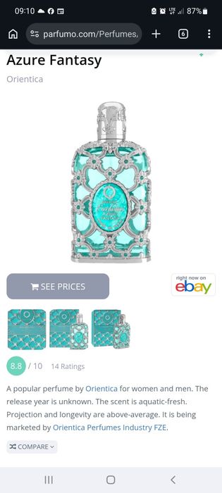 Orientica Azure Fantasy 80ml LV Imagination