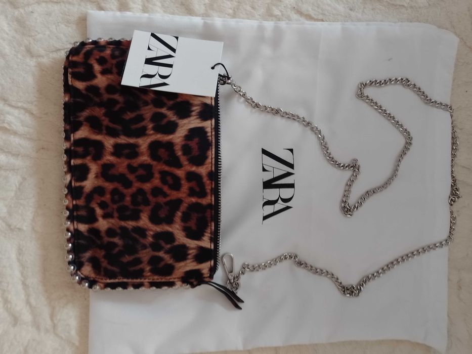 ZARA/Panterkowa torebka listonoszka z Madrytu, NOWA