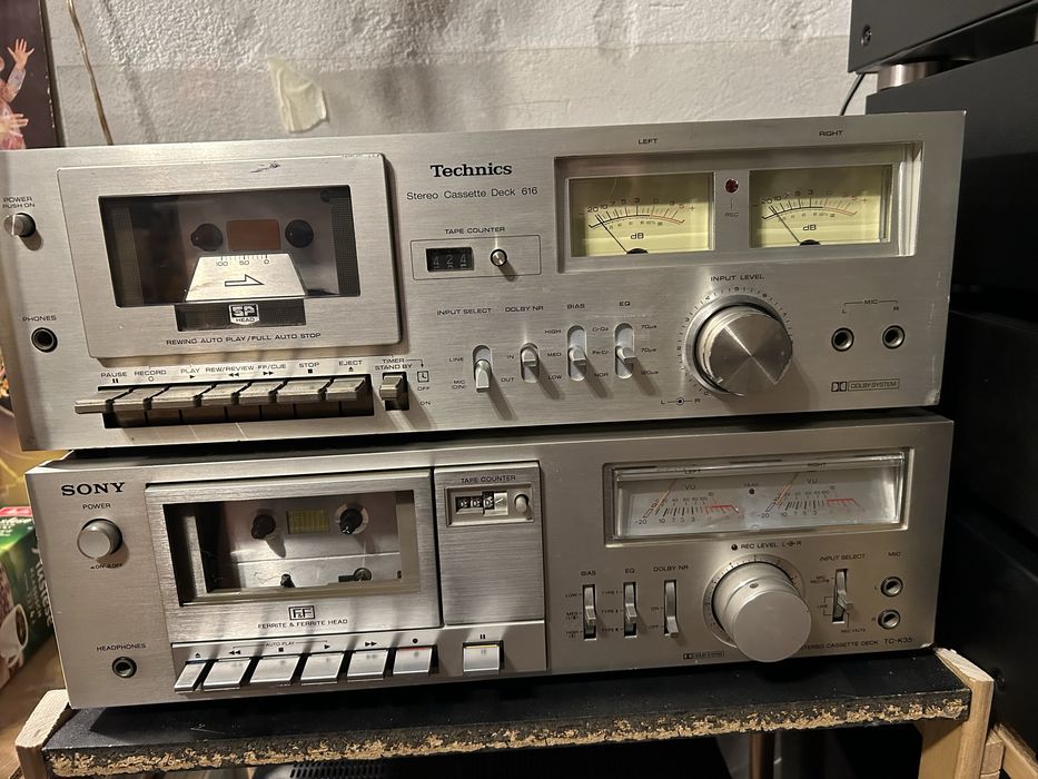 Кассетная дека sony TC-K35 (винтаж, Германия)