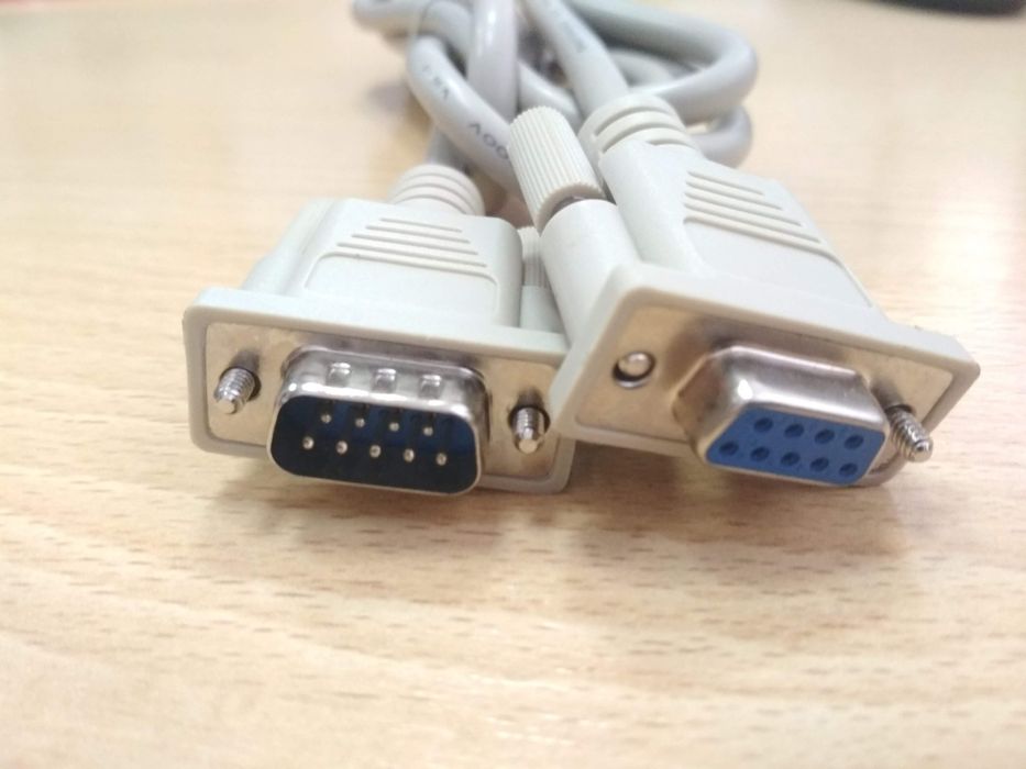 Нуль-модемный кабель RS232 DB9 COM папа-мама 1.8 м