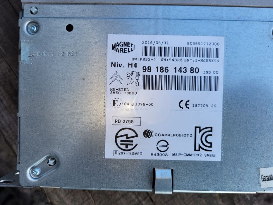 Radio nawigacja peugeot 308 t9 komplet