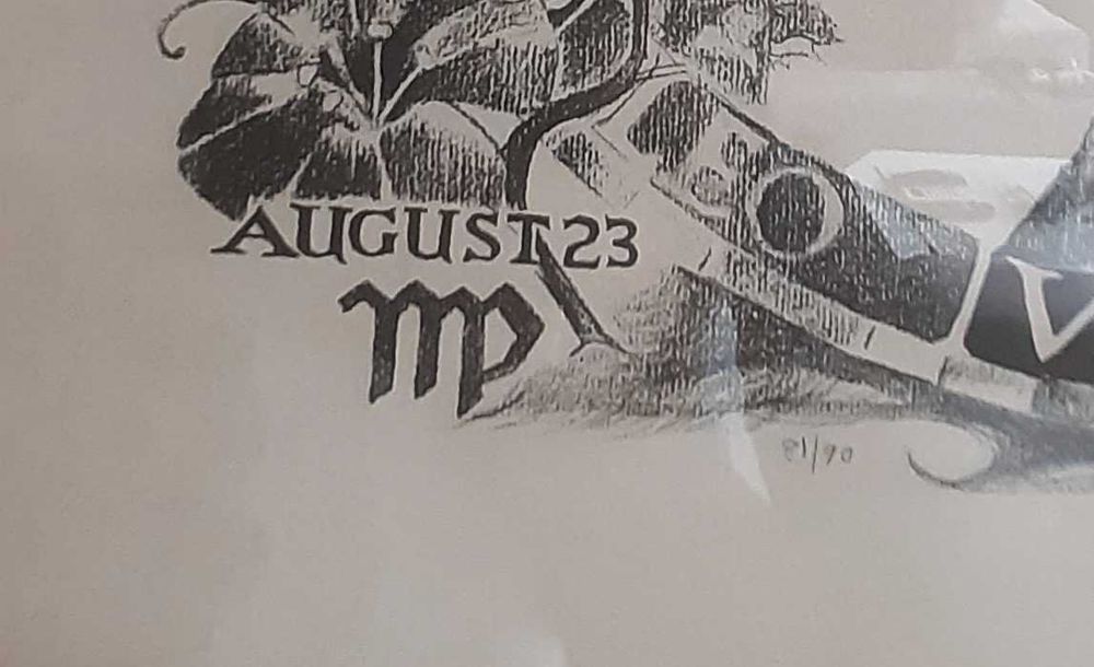 litografia  Alicja Lauffer 1971 rok
