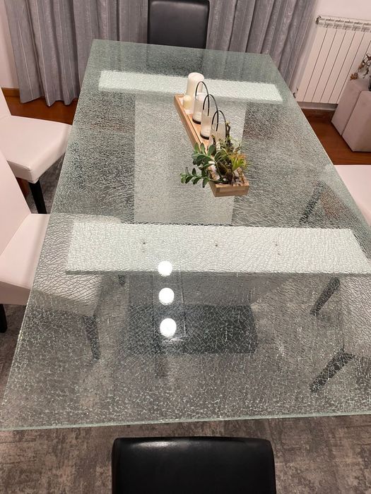 Mesa de Vidro com Cadeiras