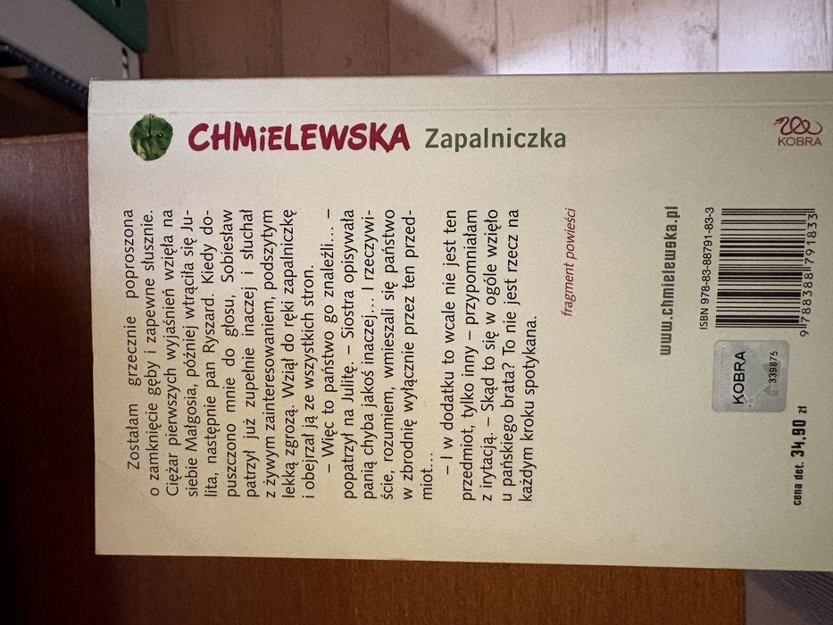 Joanna Chmielewska -Zapalniczka i Najstarsza prawnuczka