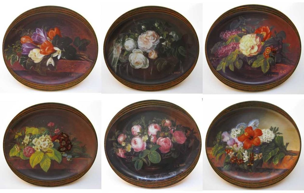 Тарелки настенные "Натюрморты " Grande Copenhagen Дания. 6 штук