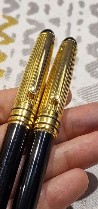 Conjunto canetas douradas