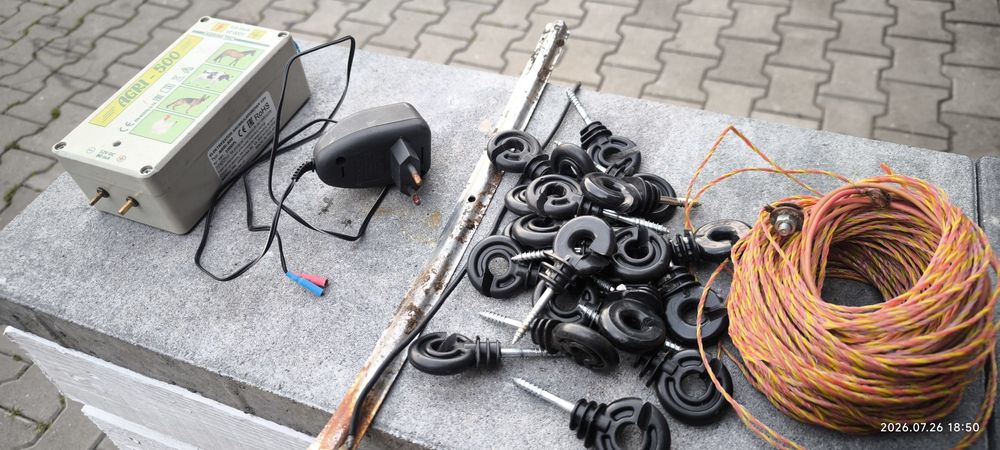 Pastuch elektryczny. Komplet