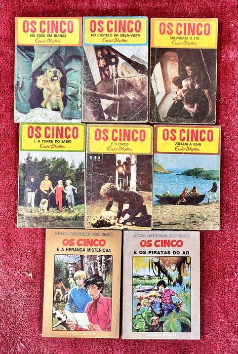 8 livros “Os Cinco”