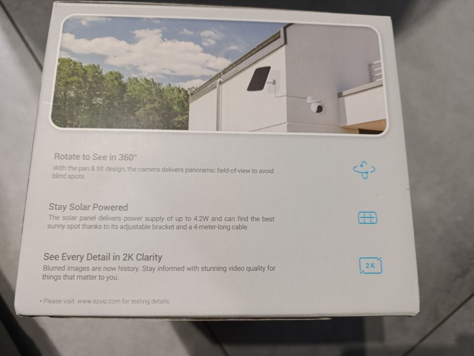Ezviz Smart Battery Camera and Solar Panel Kit