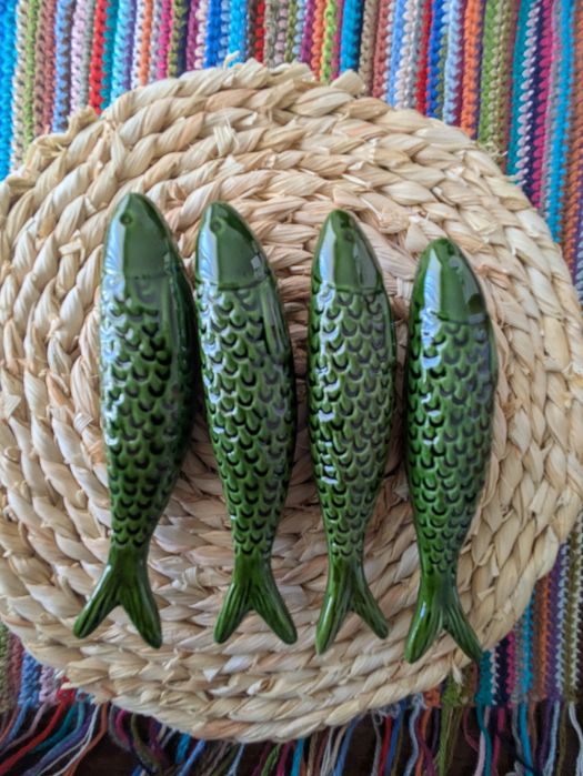 4 sardinhas em cerâmica