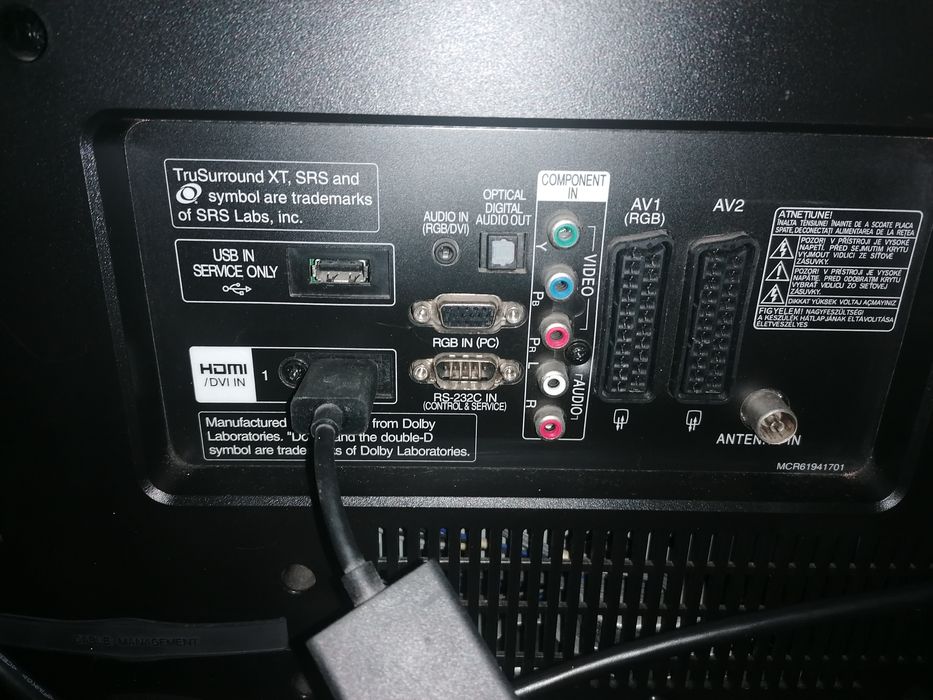 Televisão LG full HD diagonal
80,5cm