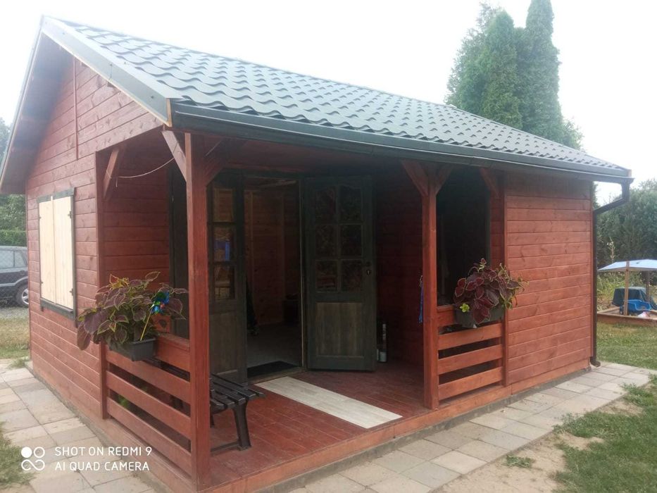 Domek drewniany "Migdałek" 5,10x4,domek do 35m2 ,,ogrodowy
