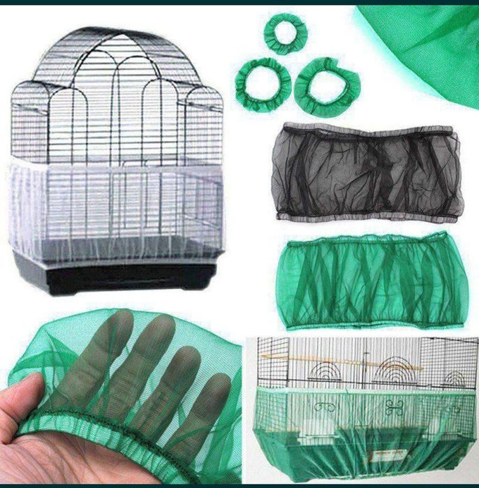 Чехол сетка защитная для попугаев на клетку