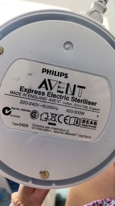 Esterilizador de biberões Philips Avent