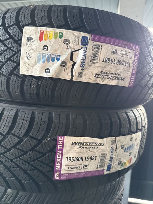 Шини резина 195/60/15 r15 Nexen зимні нові пара