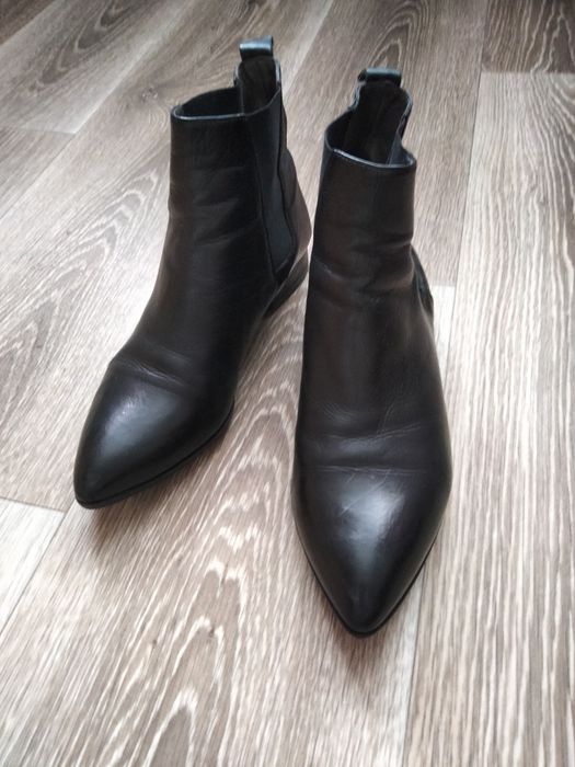 Жіночі шкіряні італійські ботильйони челсі Vero Cuoio, 38 розмір