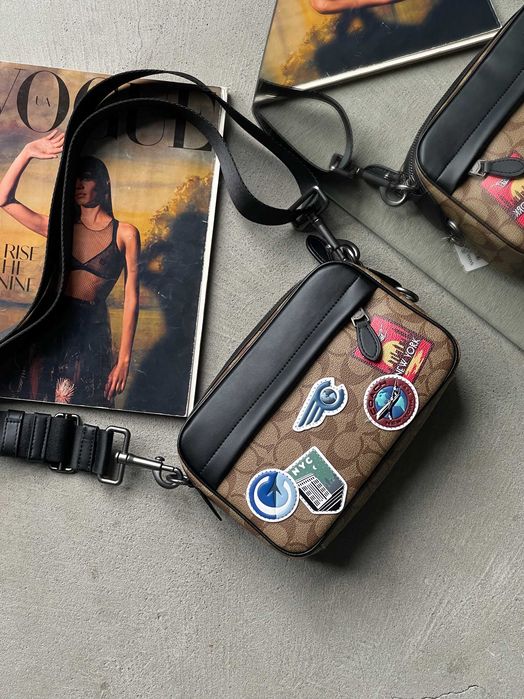 Мужская сумка Coach Graham Crossbody через плече Коуч кросс боди
