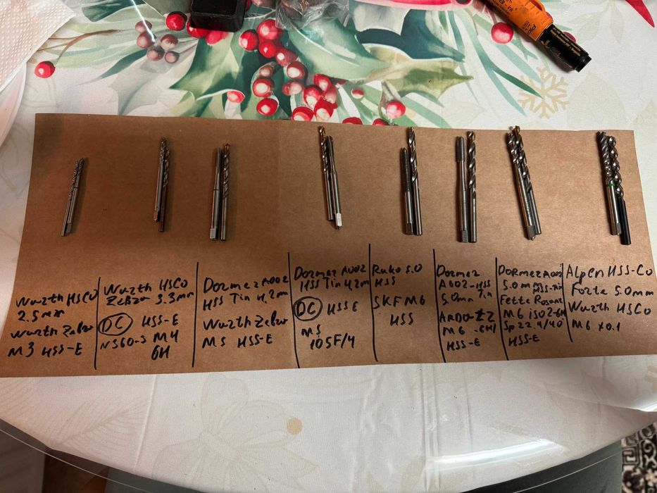 Нарізний інструмент(мітчики,плашки)wurth,dormer,thurmer,osg,guhring