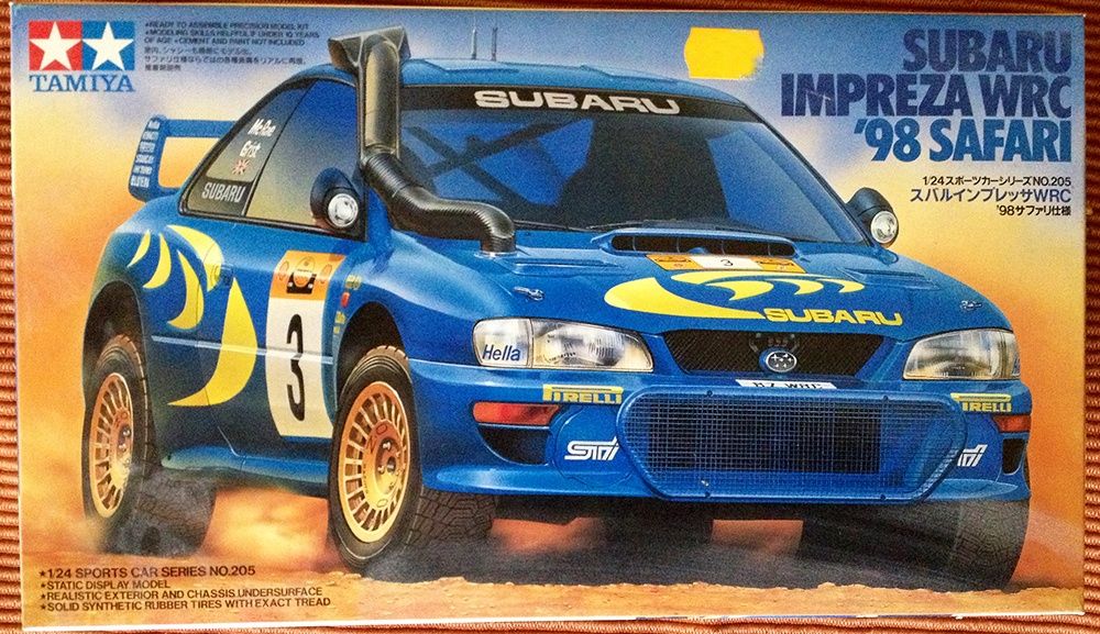 Model SUBARU IMPREZA WRC '98 Safari (1:24) Tamiya