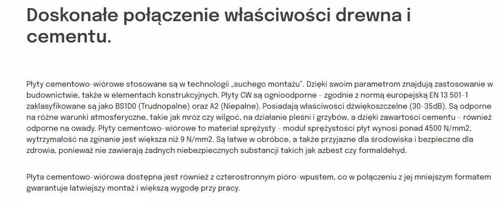 Płyty Cementowo Wiórowe