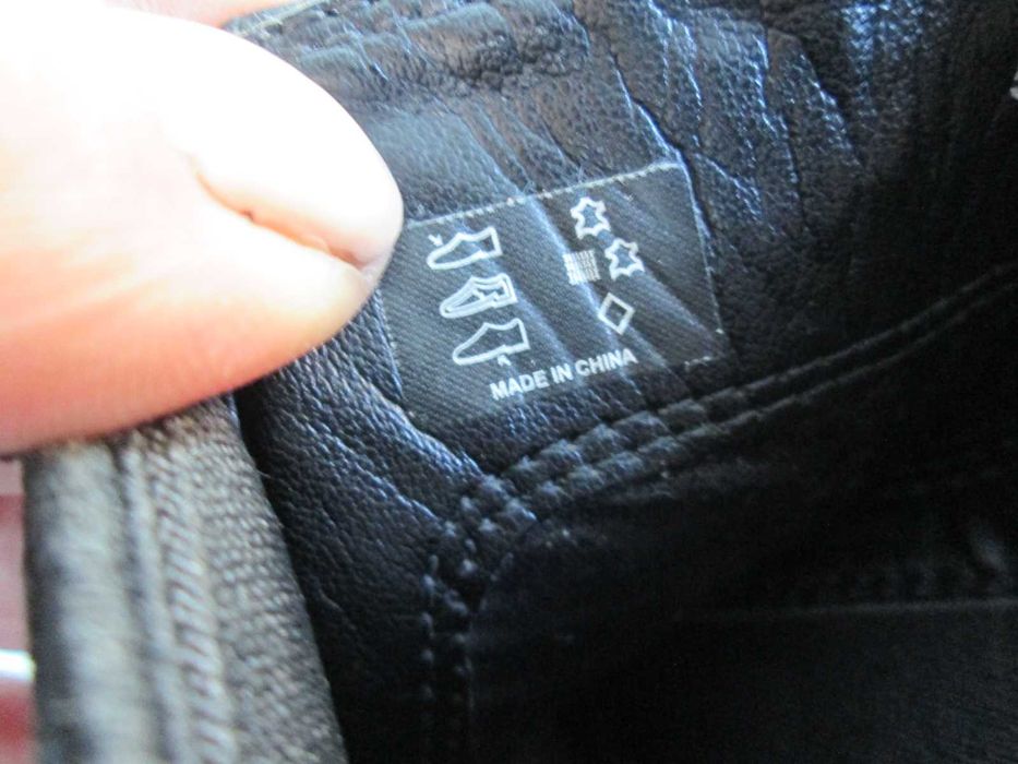 Ecco czarne skórzane buty botki skóra naturalna 39