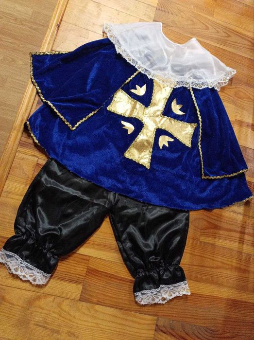 Новорічний, карнавальний костюм мушкетера на хлопчика зріст 116-122 см