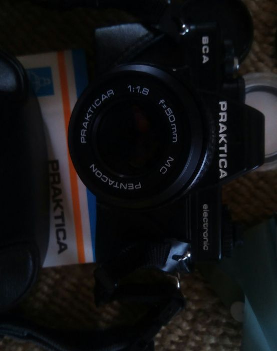 Pela melhor oferta/troca.Analógica reflex Praktica BCA com acessórios