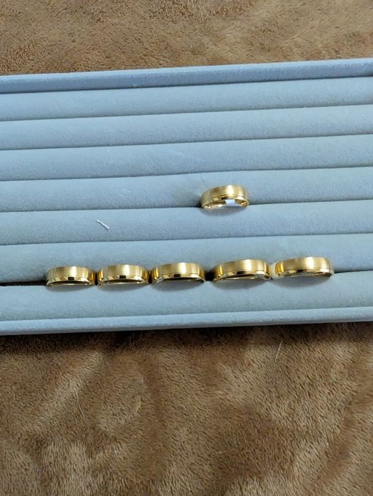 Alianças 6mm ouro laminado