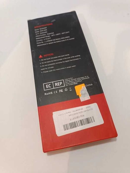 Termometr kuchenny ELEGIANT EOX-3305 z sondą LCD, nowy