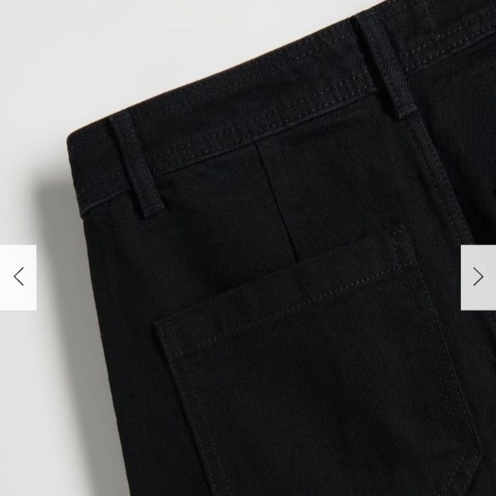 Джинси marina з високою талією кюлоти з бахромою