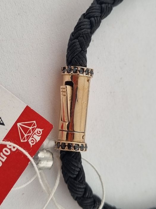 Золотой крестик колье шнур жгут