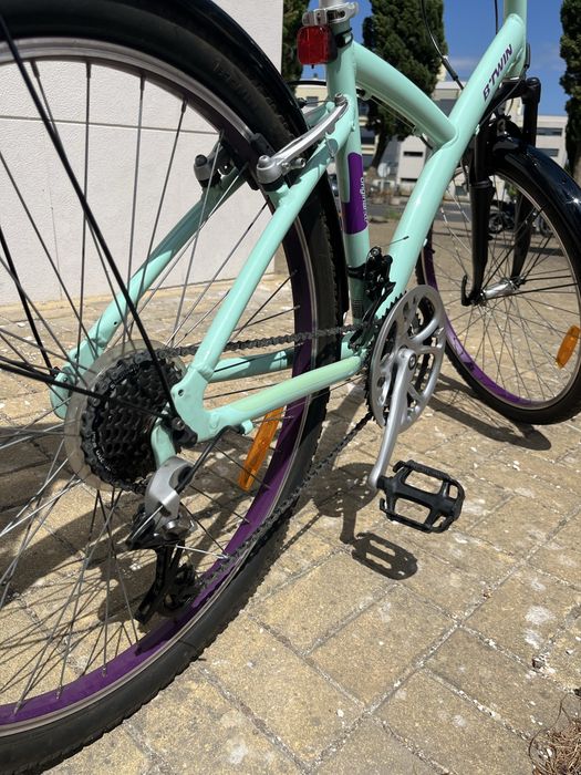 Bicicleta de senhora de passeio B-Twin como nova