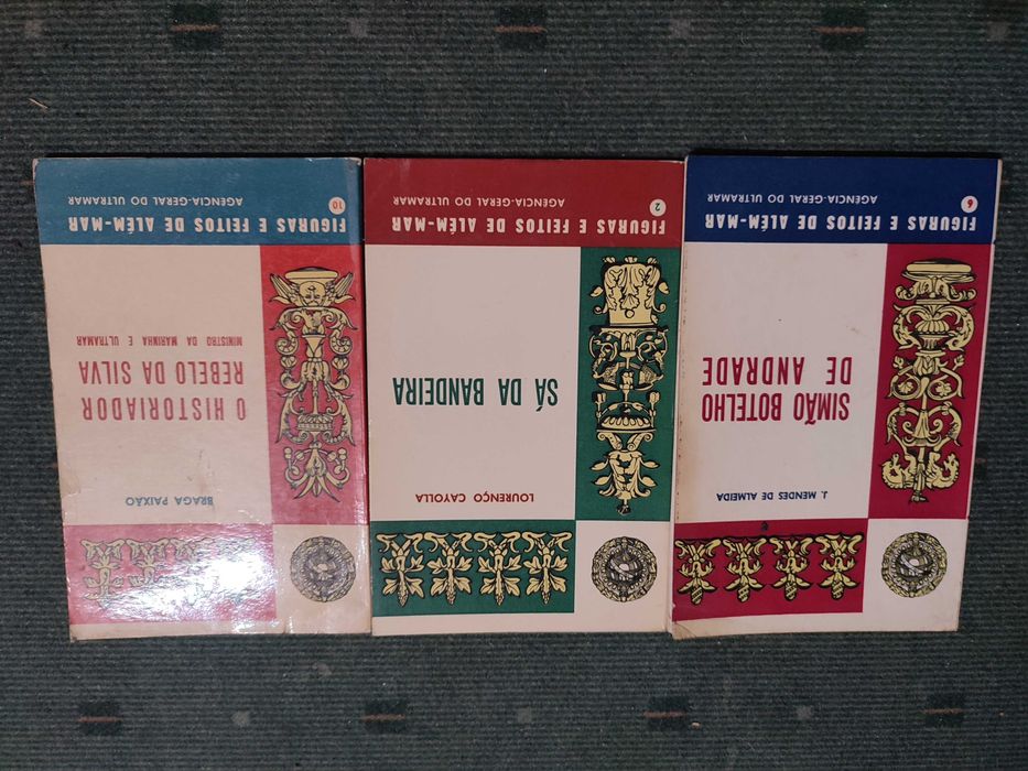 3 Livros Coleção Figuras e Feitos de Além-Mar