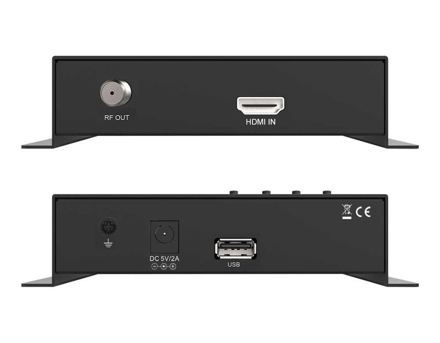 DVB-T Mini Modulador Digital HDMI 1080p c/ display e MPEG4 EDISION