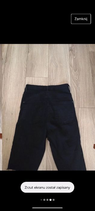 Bermudy kolarki wysoki stan Cropp czarne