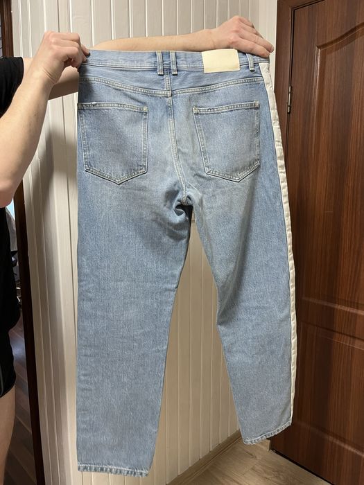 Чоловічі джинси ZARA світлі з лампасами розмір М