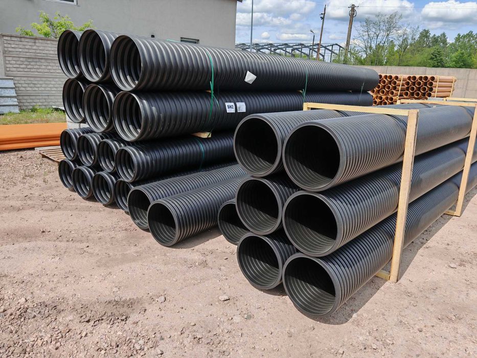 Rura drenarska pełna bez otworów DN100x50m