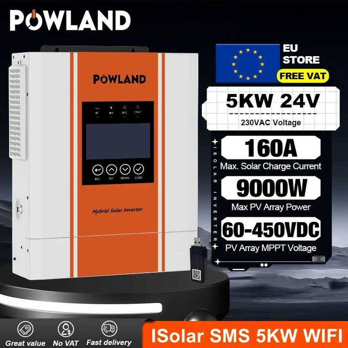 продам iнвертори POWLAND 5KW 5000W 24V 24В 5кв
