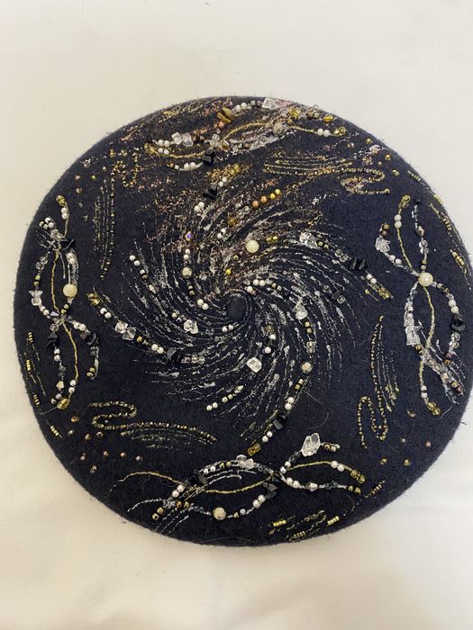 Жіночий берет handmade розпис