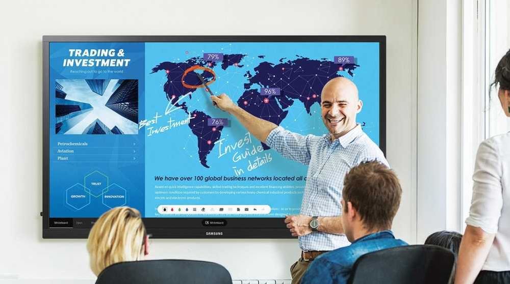 Інтерактивна дошка 75" Samsung QB75N-W