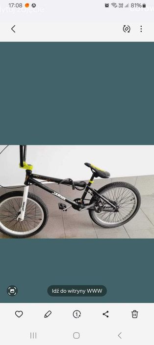Rower bmx 20 cali stan bdb