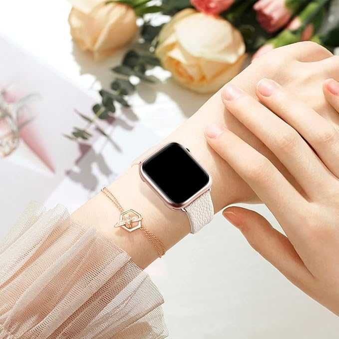 Pasek do zegarka Apple jasno szary