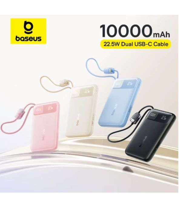 Baseus EnerFill FC11 на 10000 mAh  22.5w. павербанк з кабелем