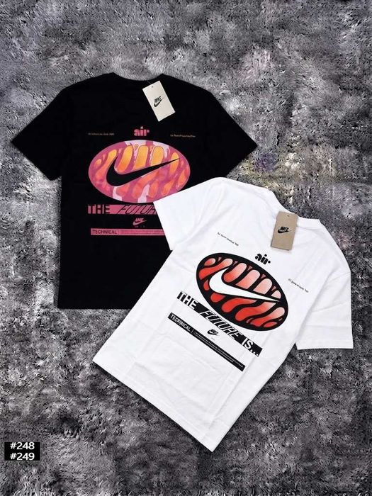 Футболка Nike Jordan Air Max • Найк Джордан Чорна / Біла •  XS - XXL