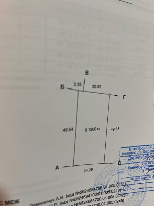 Продам земельну ділянку