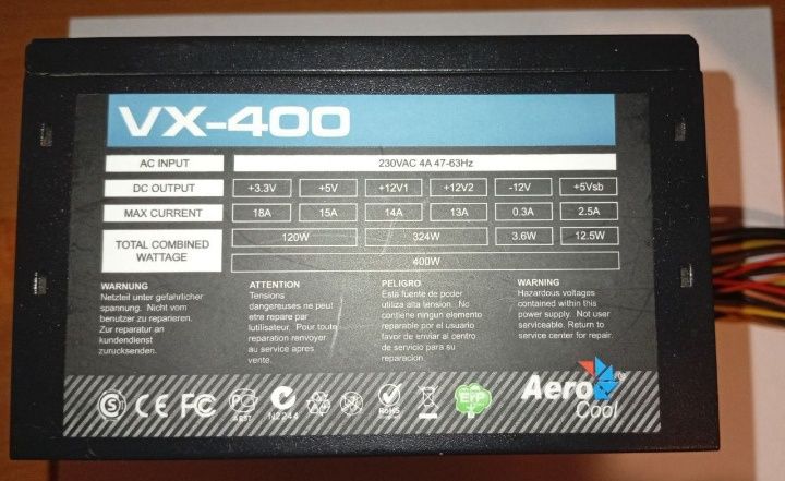 Блок живлення Aerocool 400W