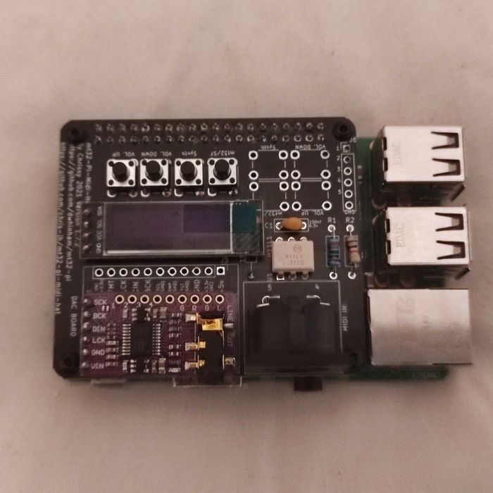 MT32-pi Hat Emulador Sintetizador Roland NOVO