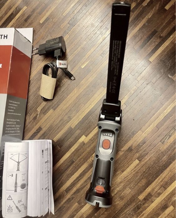 1000lm Wurth ErgoPower lampa warsztatowa LED IP65 2600mAh magnes USB-C