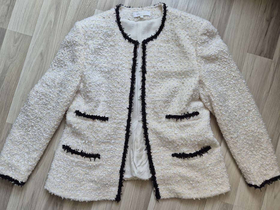 Escada vintage Gold label  marynarka wool nitka lurex