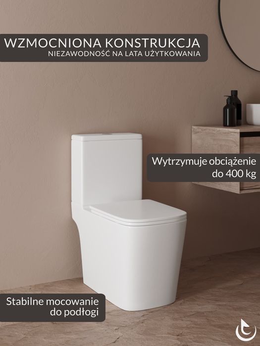 Compact wc  Nowy! 20 lat gwarancji. system warszawski, odpływ pionowy pionowy